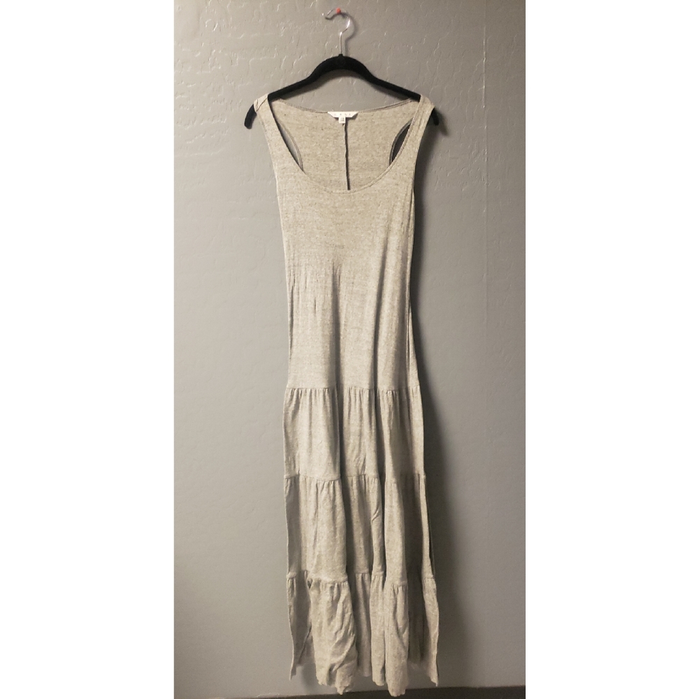❌SOLD❌ Cabi Gray Tiered Jersey Tank Dress Size XS - Picture 2 of 4